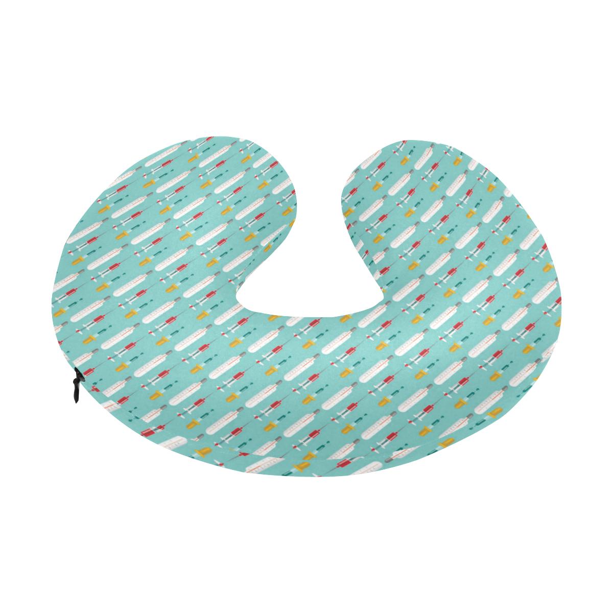 Phlebotomist Medical Print U-Shaped Travel Neck Pillow-JTAMIGO.COM