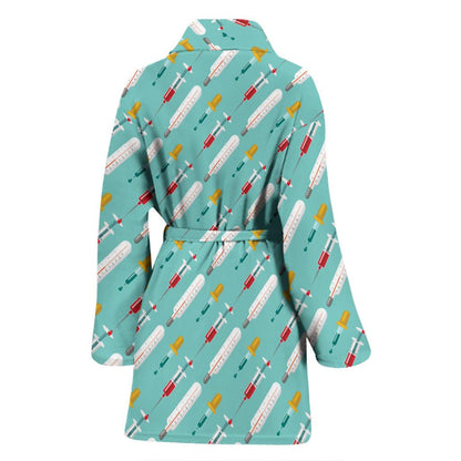 Phlebotomist Medical Print Women Bath Robe-JTAMIGO.COM