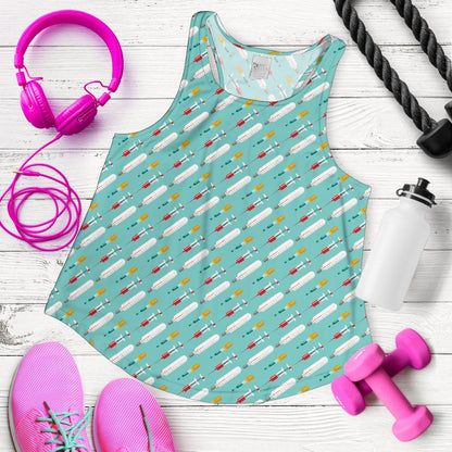 Phlebotomist Medical Print Women Racerback Tank Top