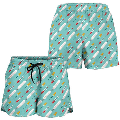 Phlebotomist Medical Print Women Shorts-JTAMIGO.COM