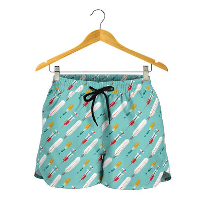 Phlebotomist Medical Print Women Shorts-JTAMIGO.COM
