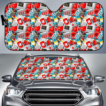 Phlebotomist Medical Themed Car Sun Shade For Windshield
