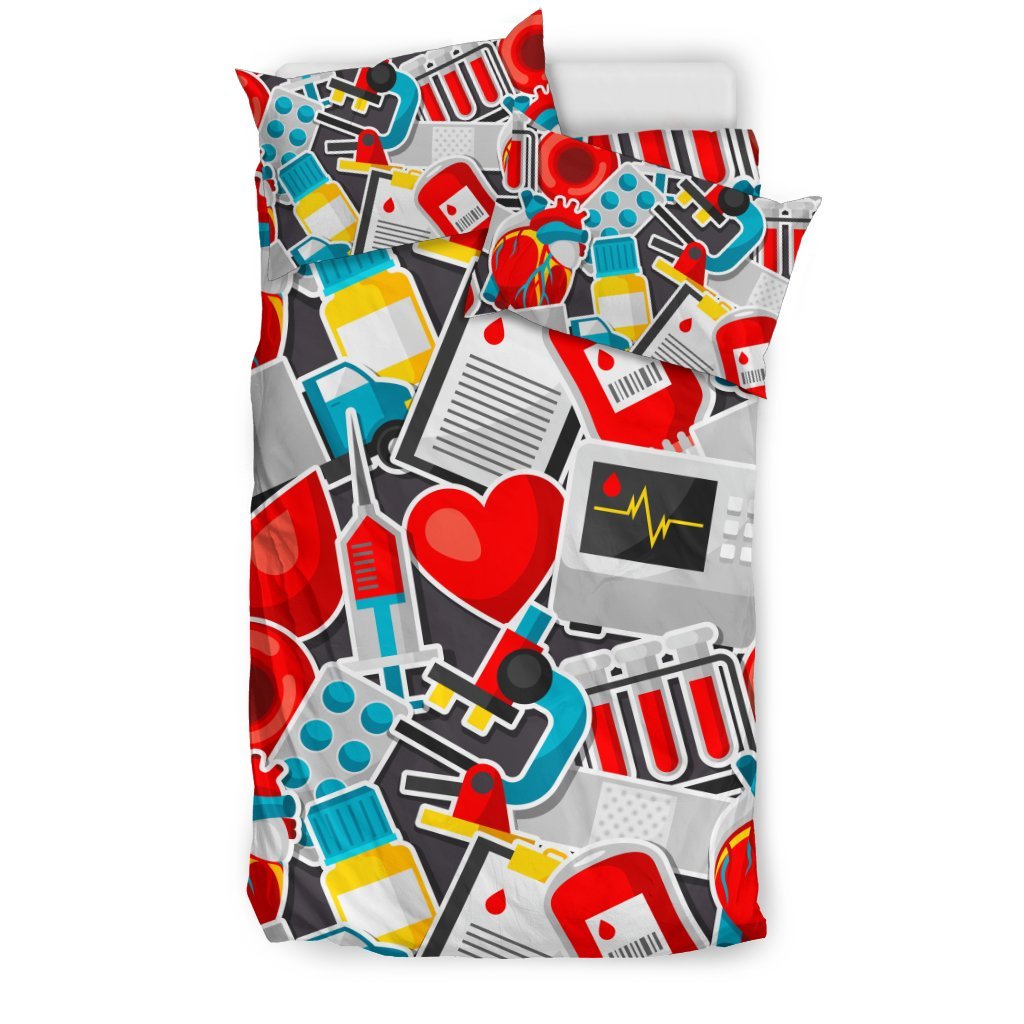Phlebotomist Medical Themed Duvet Cover Bedding Set