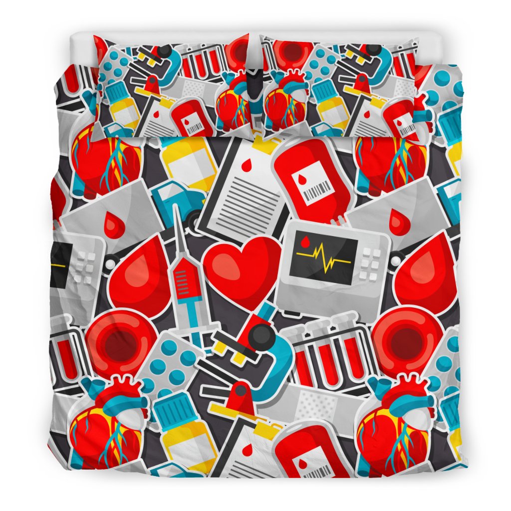 Phlebotomist Medical Themed Duvet Cover Bedding Set