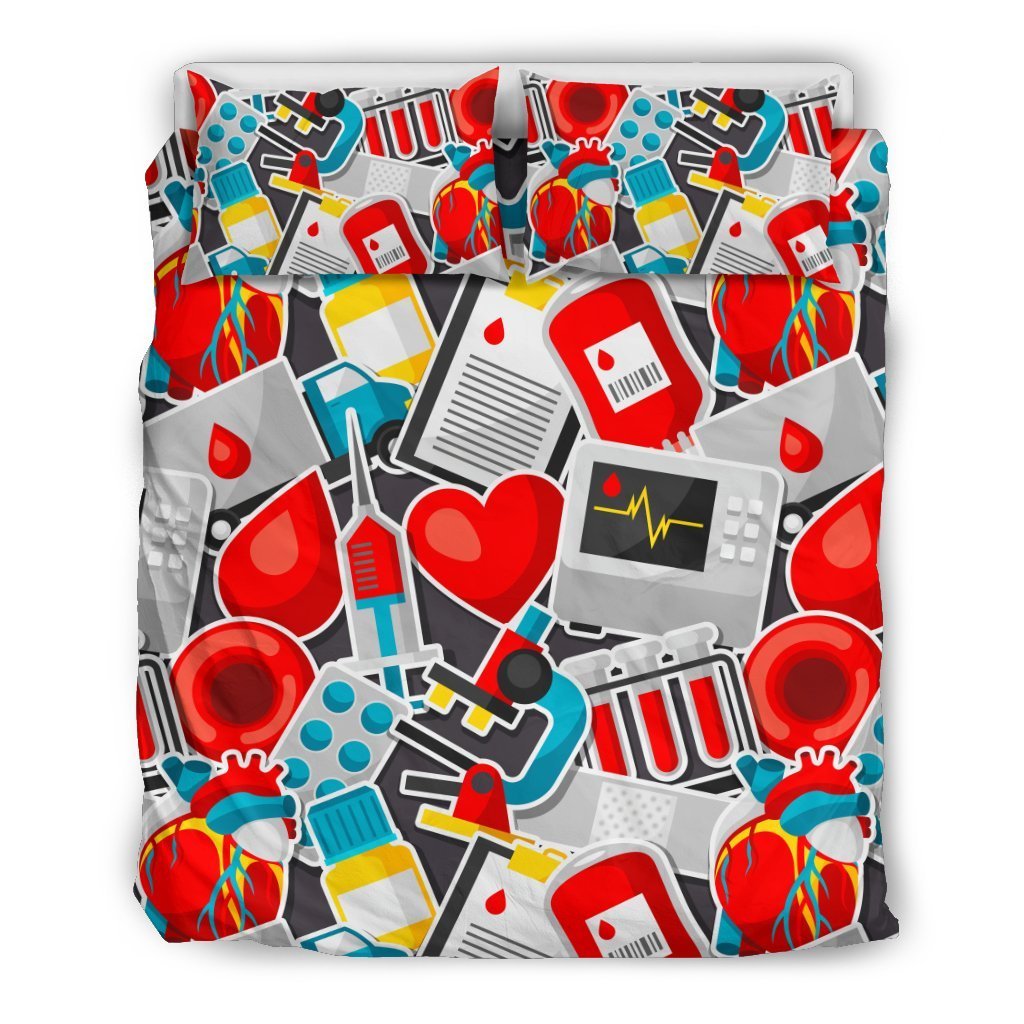 Phlebotomist Medical Themed Duvet Cover Bedding Set