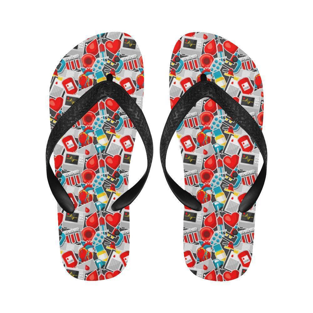 Phlebotomist Medical Themed Flip Flops-JTAMIGO.COM