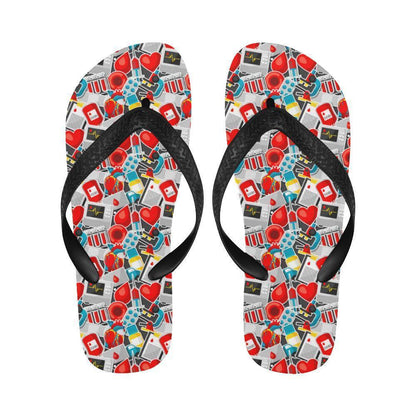 Phlebotomist Medical Themed Flip Flops-JTAMIGO.COM