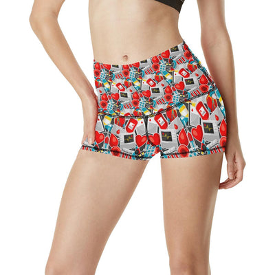 Phlebotomist Medical Themed High Waisted Spandex Shorts-JTAMIGO.COM