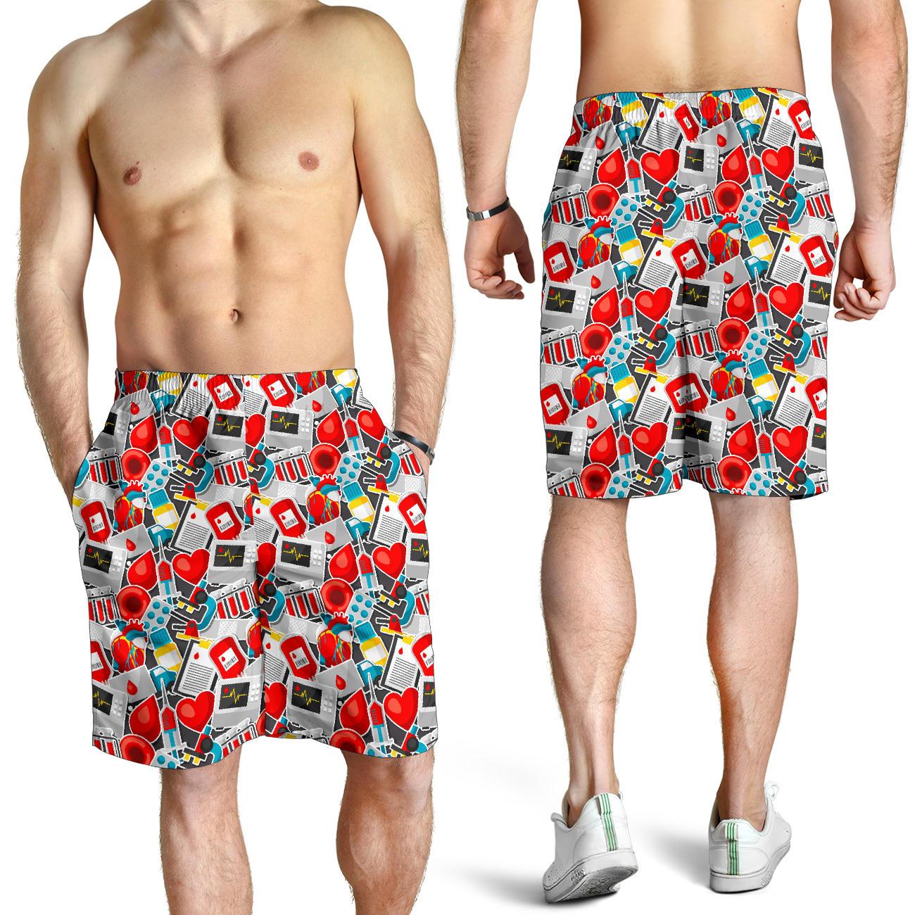 Phlebotomist Medical Themed Mens Shorts-JTAMIGO.COM
