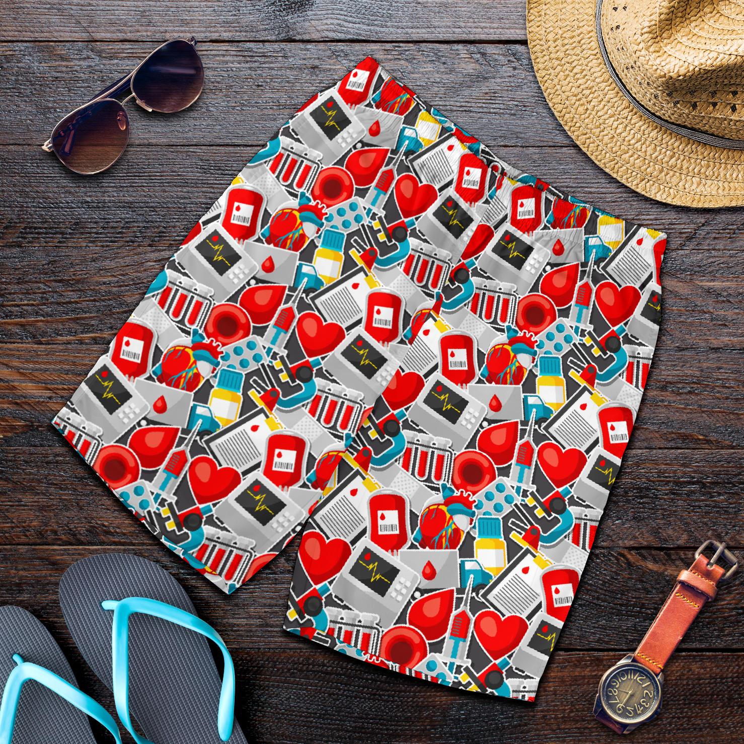 Phlebotomist Medical Themed Mens Shorts-JTAMIGO.COM