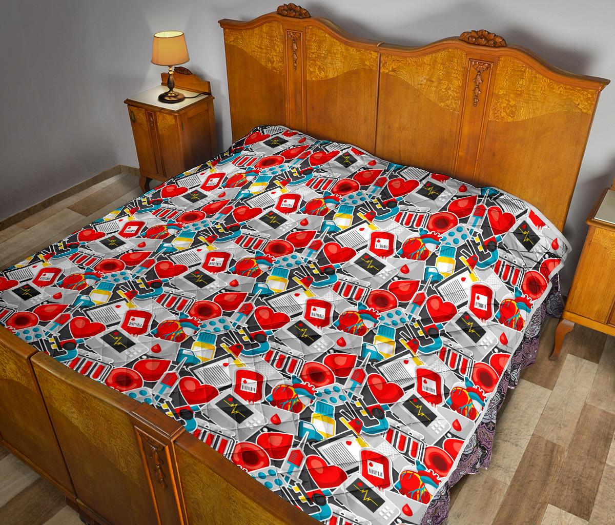 Phlebotomist Medical Themed Premium Quilt-JTAMIGO.COM