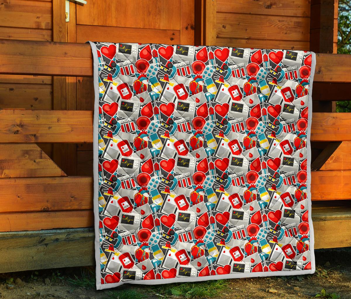 Phlebotomist Medical Themed Premium Quilt-JTAMIGO.COM