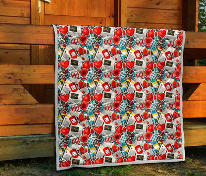Phlebotomist Medical Themed Premium Quilt-JTAMIGO.COM
