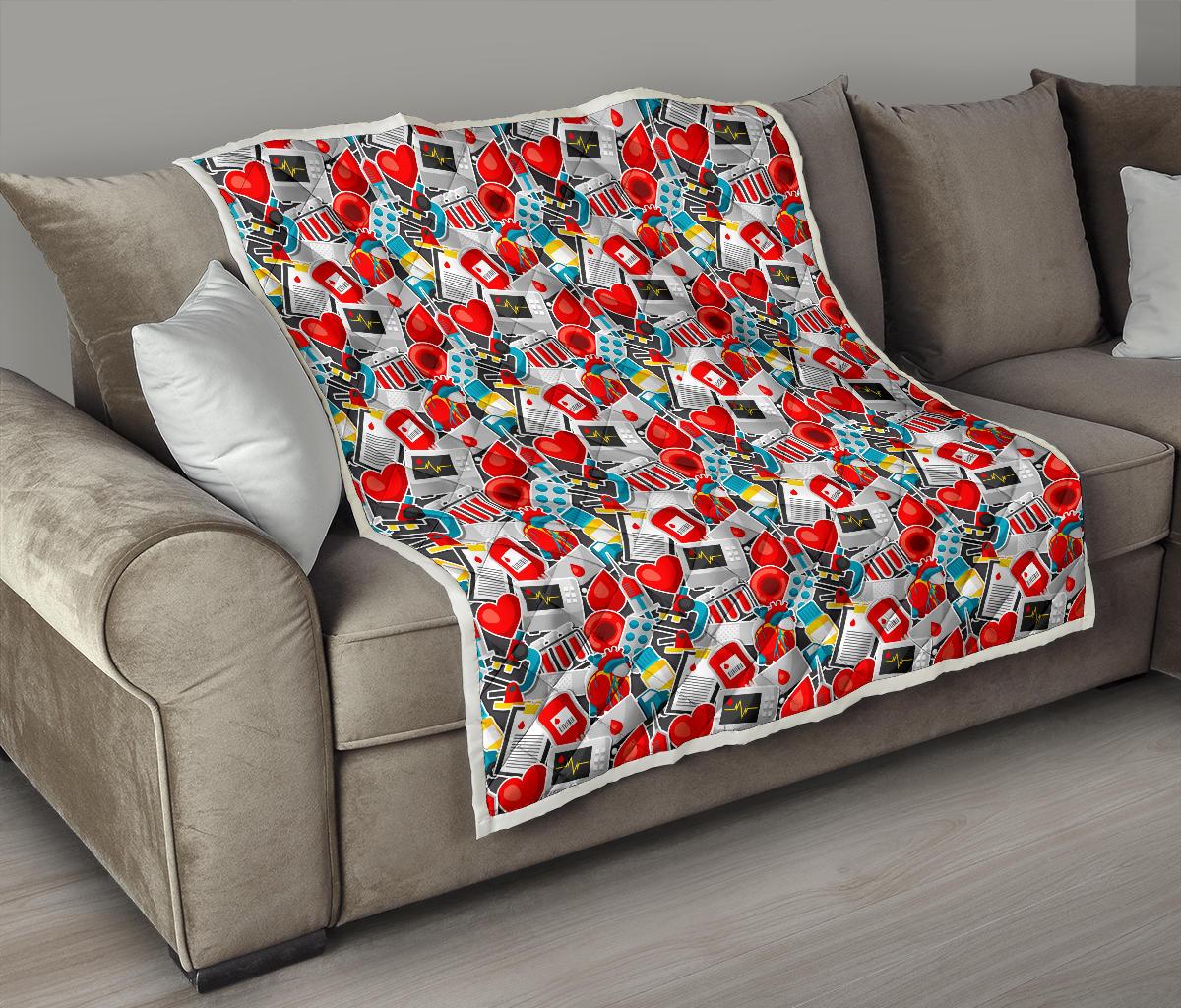 Phlebotomist Medical Themed Premium Quilt-JTAMIGO.COM