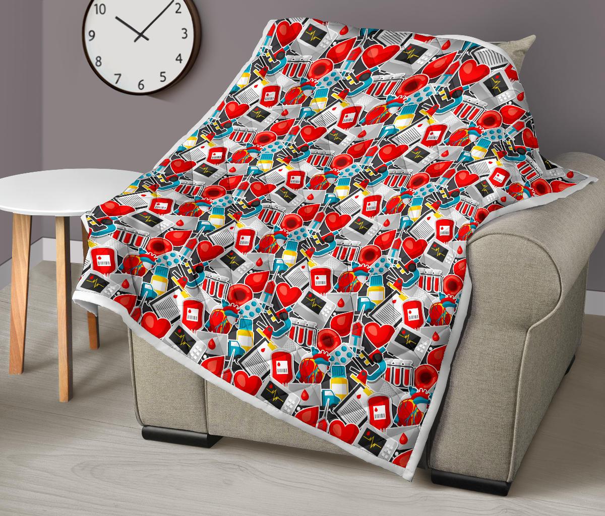 Phlebotomist Medical Themed Premium Quilt-JTAMIGO.COM