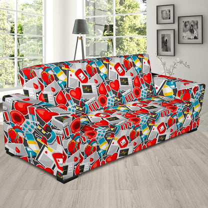 Phlebotomist Medical Themed Sofa Slipcover-JTAMIGO.COM