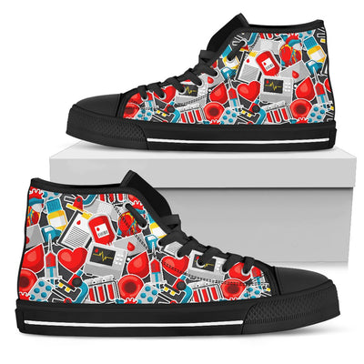 Phlebotomist Medical Themed Women High Top Shoes