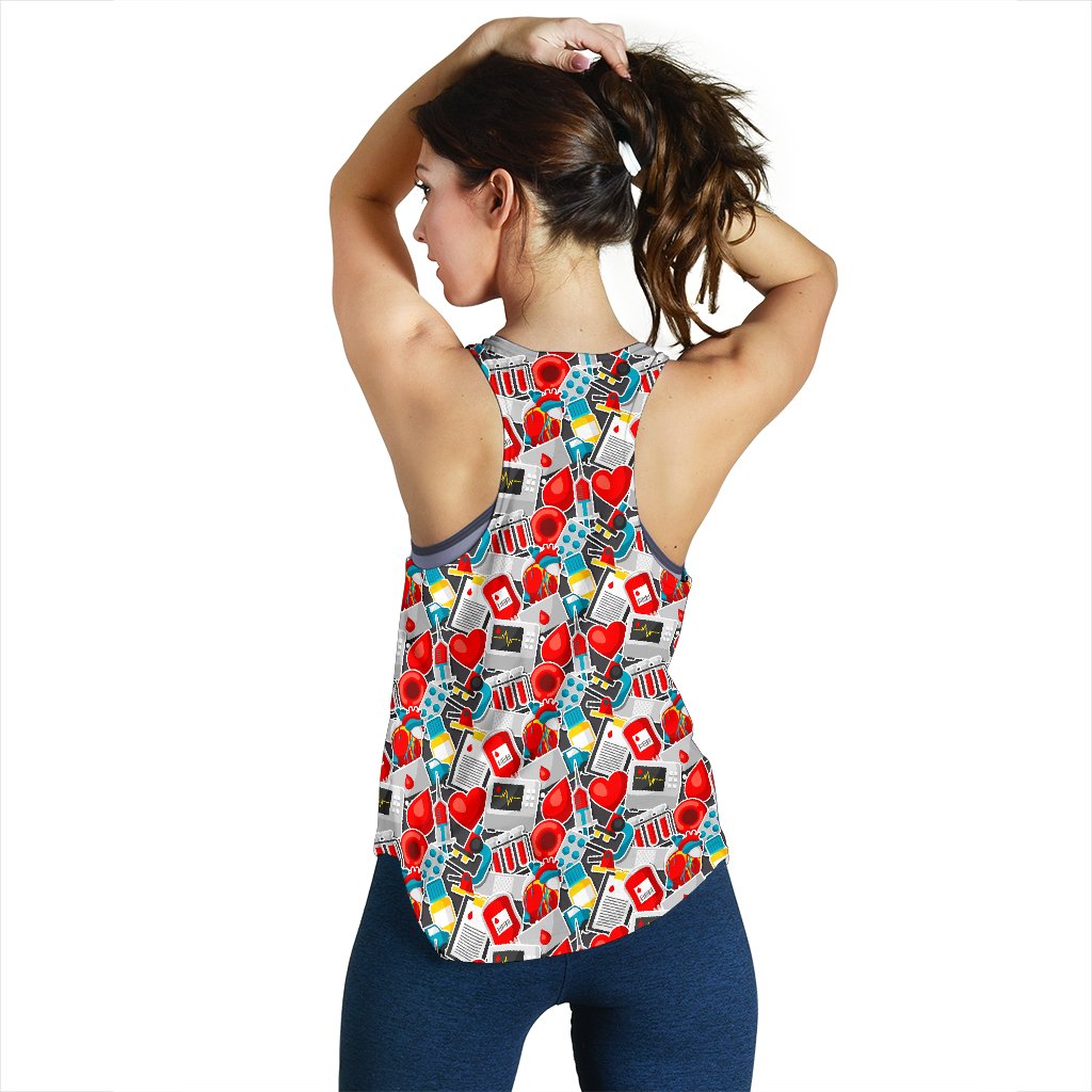 Phlebotomist Medical Themed Women Racerback Tank Top