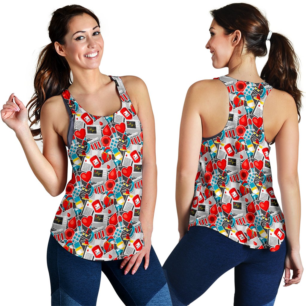Phlebotomist Medical Themed Women Racerback Tank Top