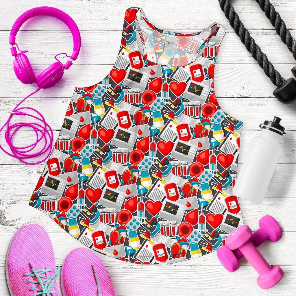 Phlebotomist Medical Themed Women Racerback Tank Top