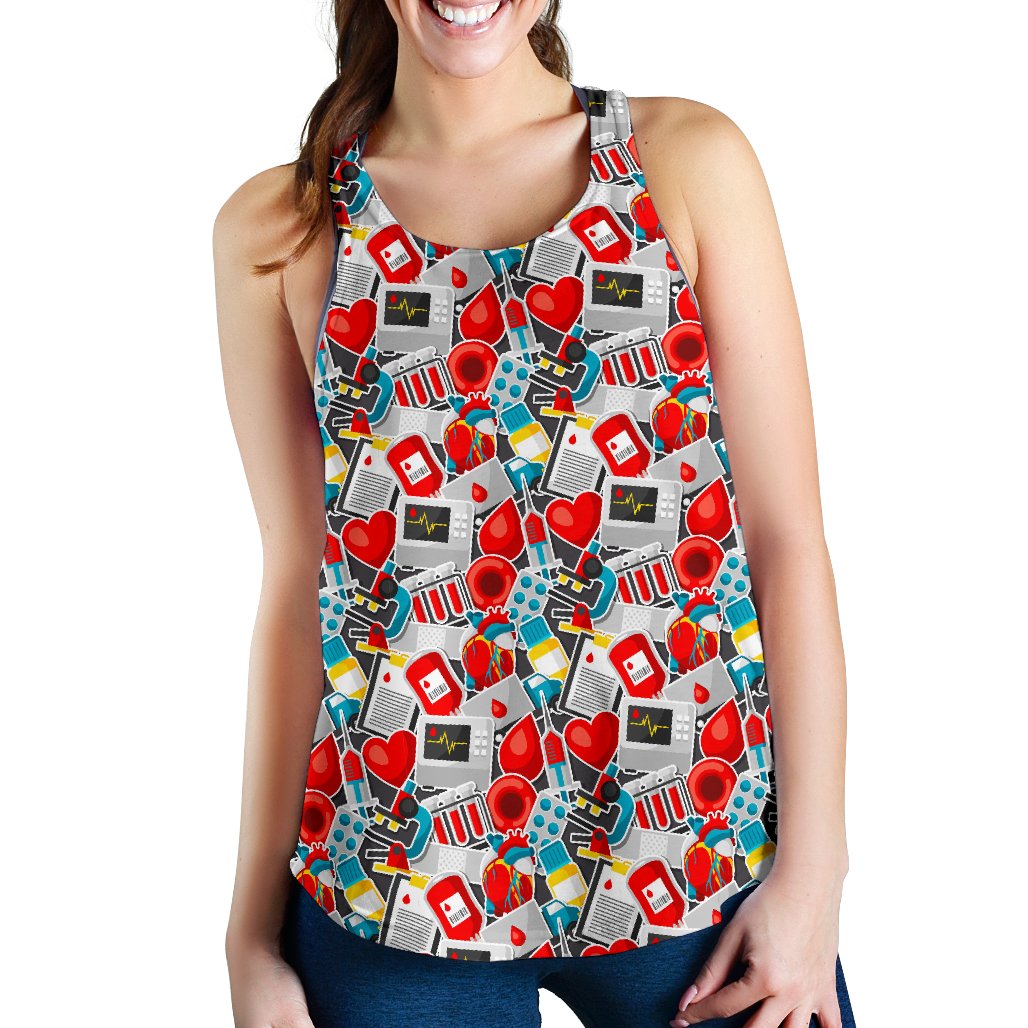 Phlebotomist Medical Themed Women Racerback Tank Top
