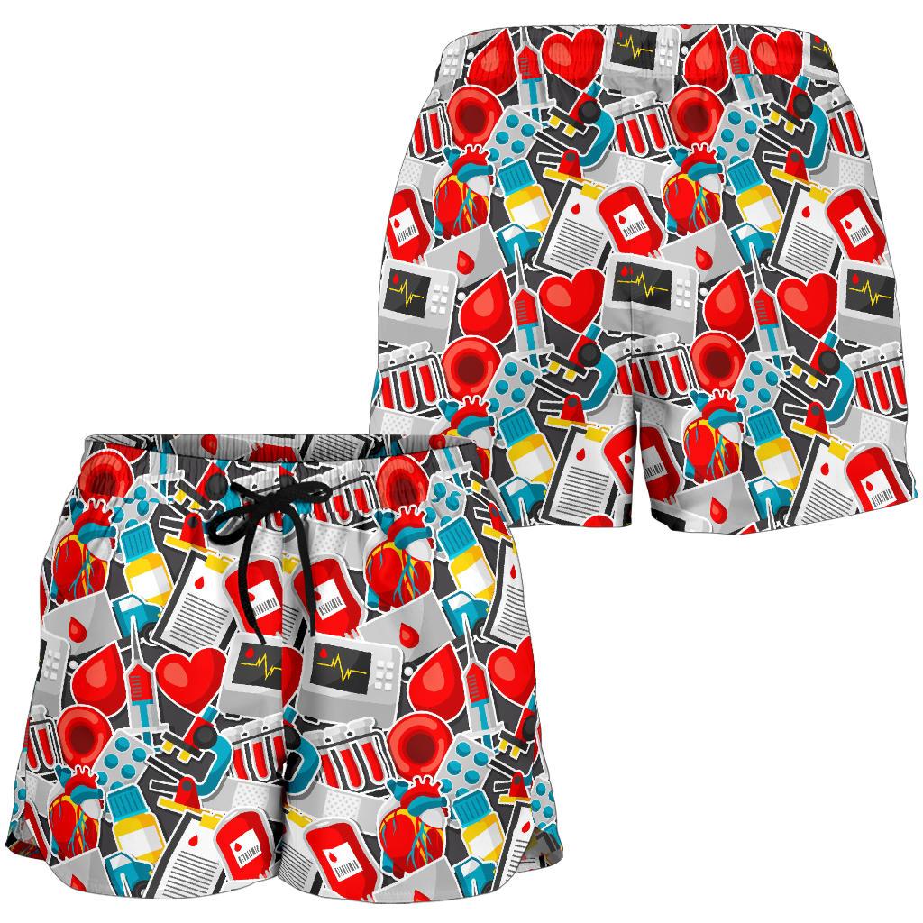 Phlebotomist Medical Themed Women Shorts-JTAMIGO.COM