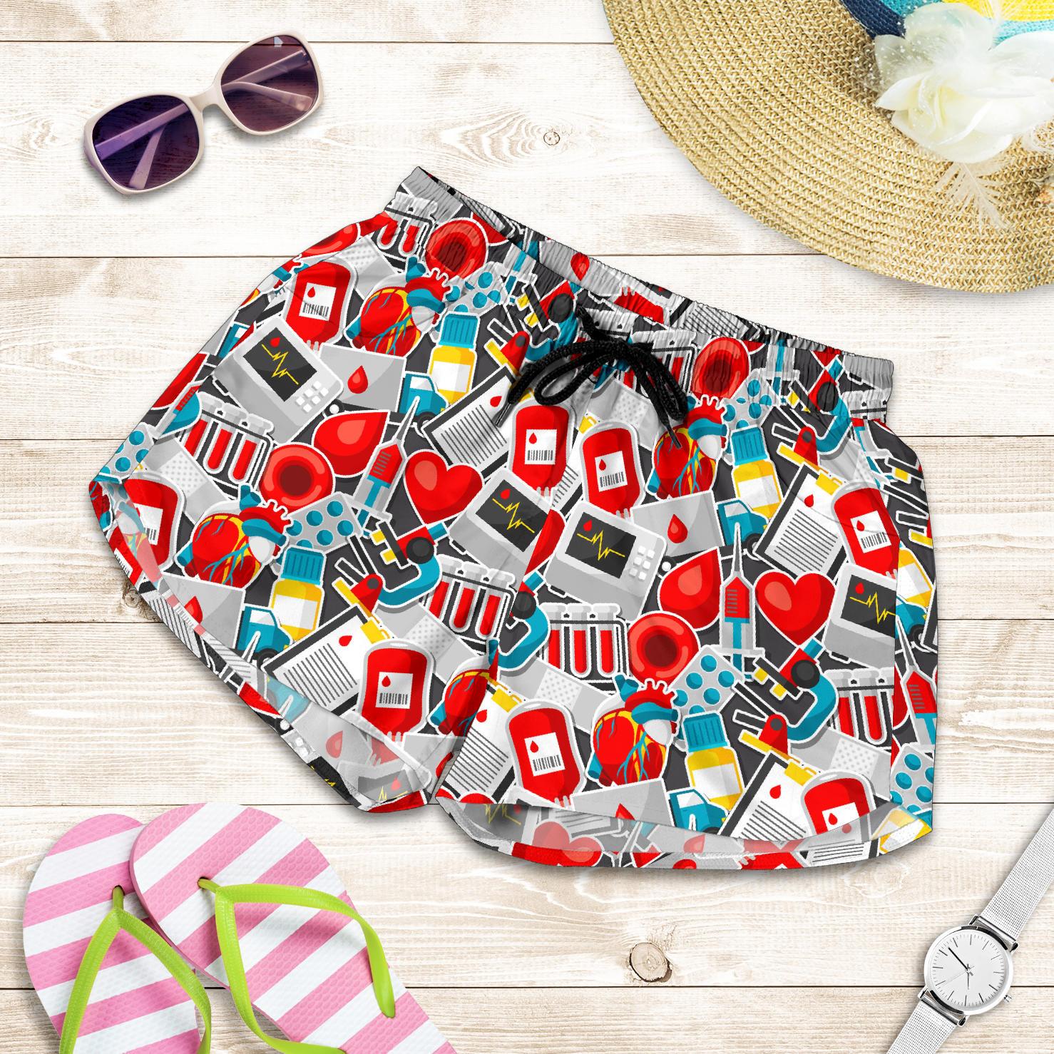Phlebotomist Medical Themed Women Shorts-JTAMIGO.COM