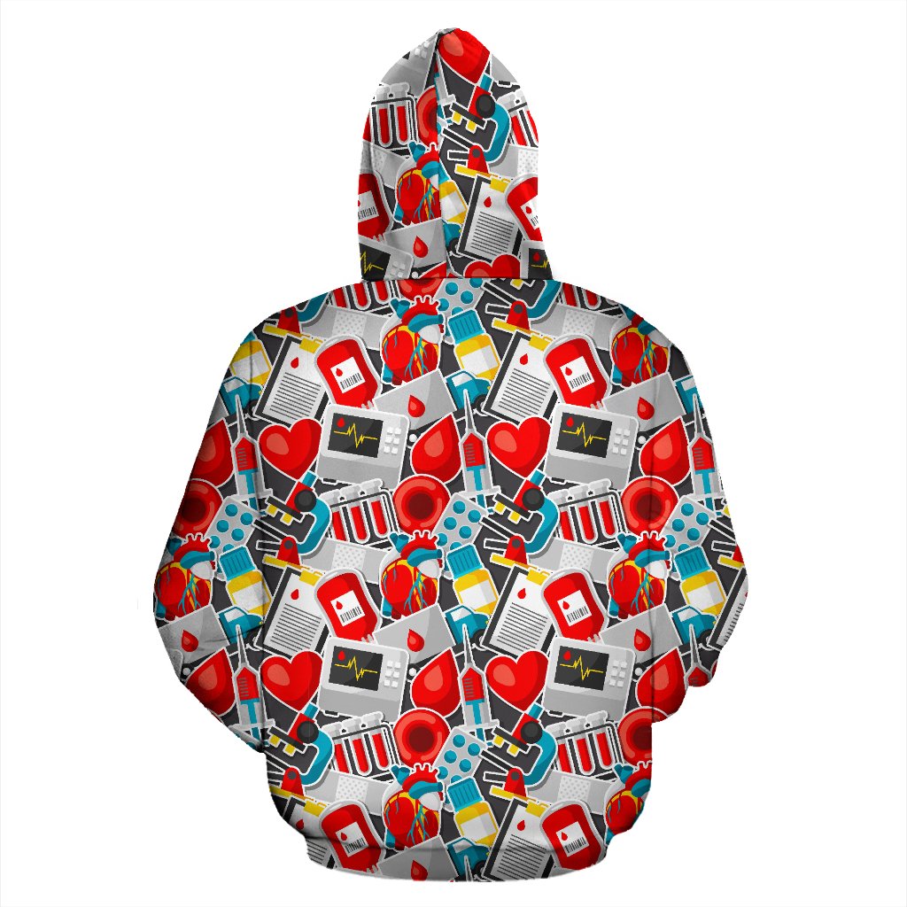 Phlebotomist Medical Themed Zip Up Hoodie