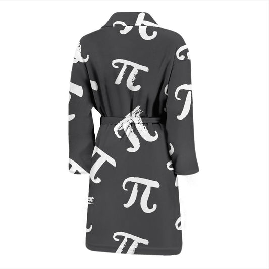 Pi Day Pattern Print Design A02 Men Bathrobe-JORJUNE.COM