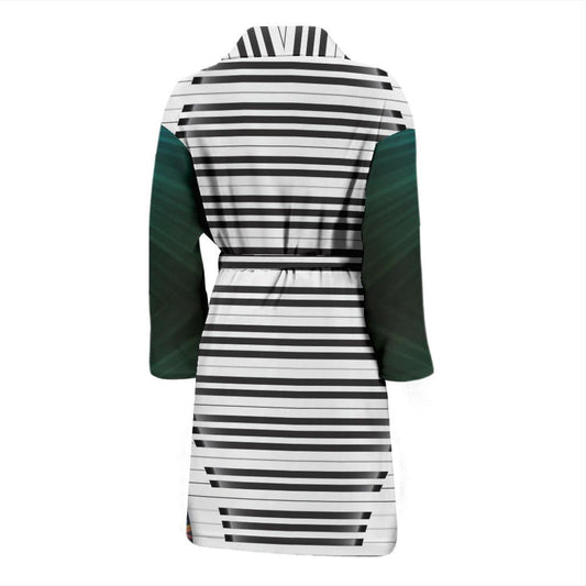 Piano Pattern Print Design 01 Men Bathrobe-JORJUNE.COM