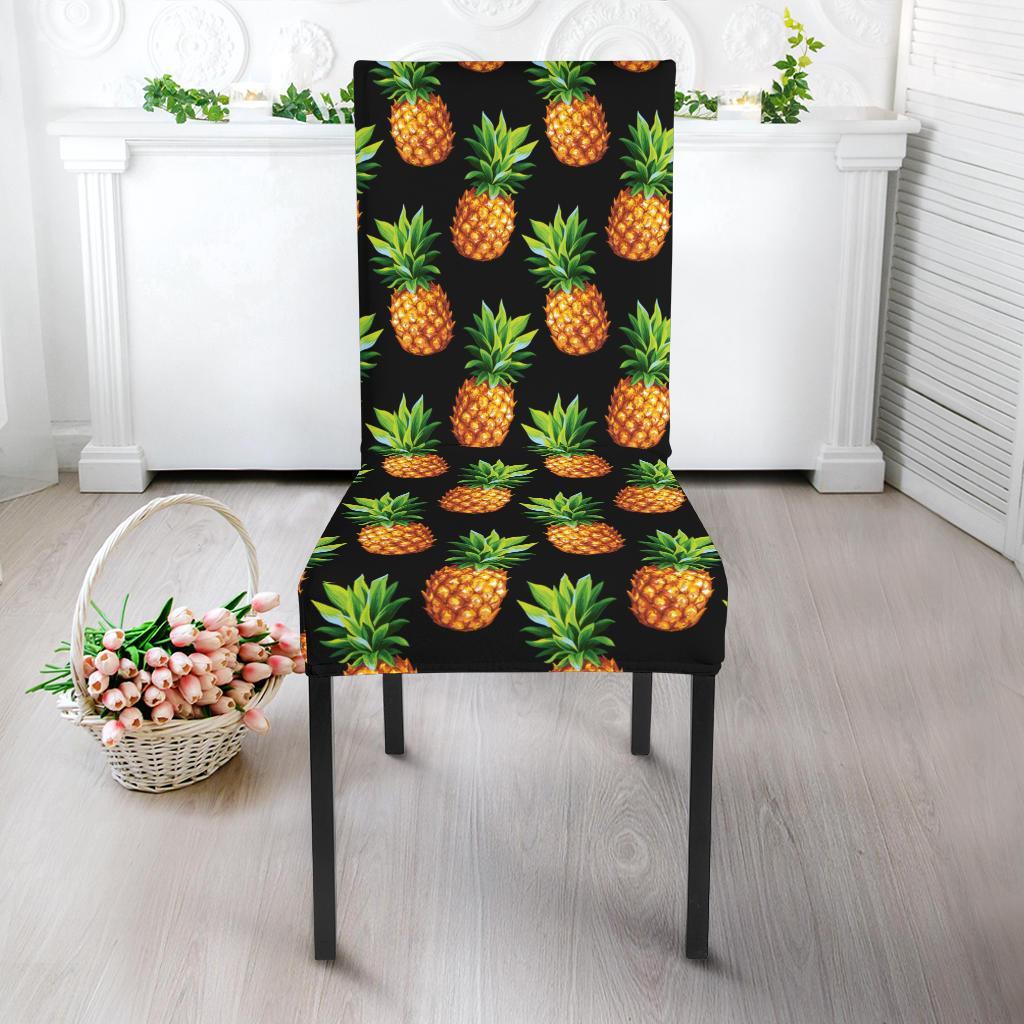 Pineapple Cute Print Design Pattern Dining Chair Slipcover-JTAMIGO.COM