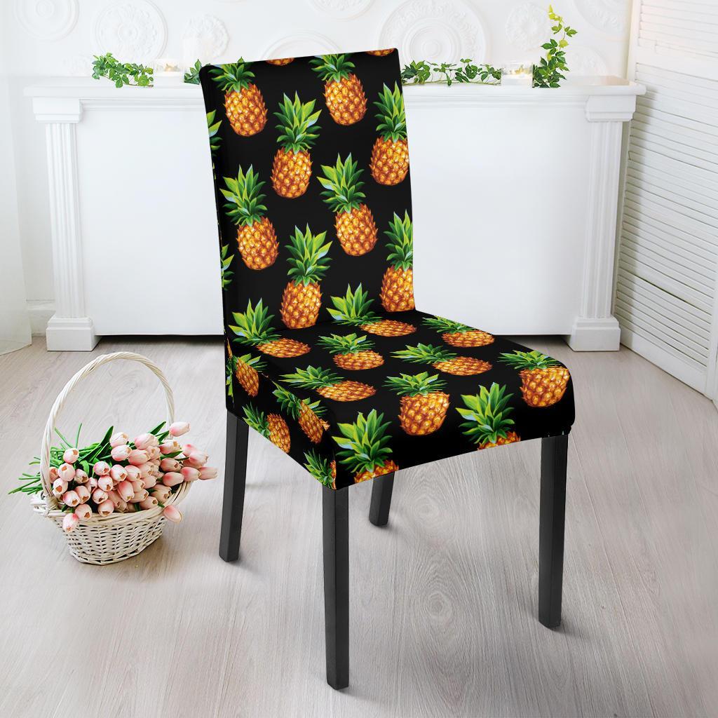 Pineapple Cute Print Design Pattern Dining Chair Slipcover-JTAMIGO.COM
