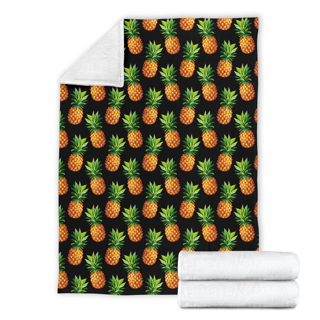 Pineapple Cute Print Design Pattern Fleece Blanket