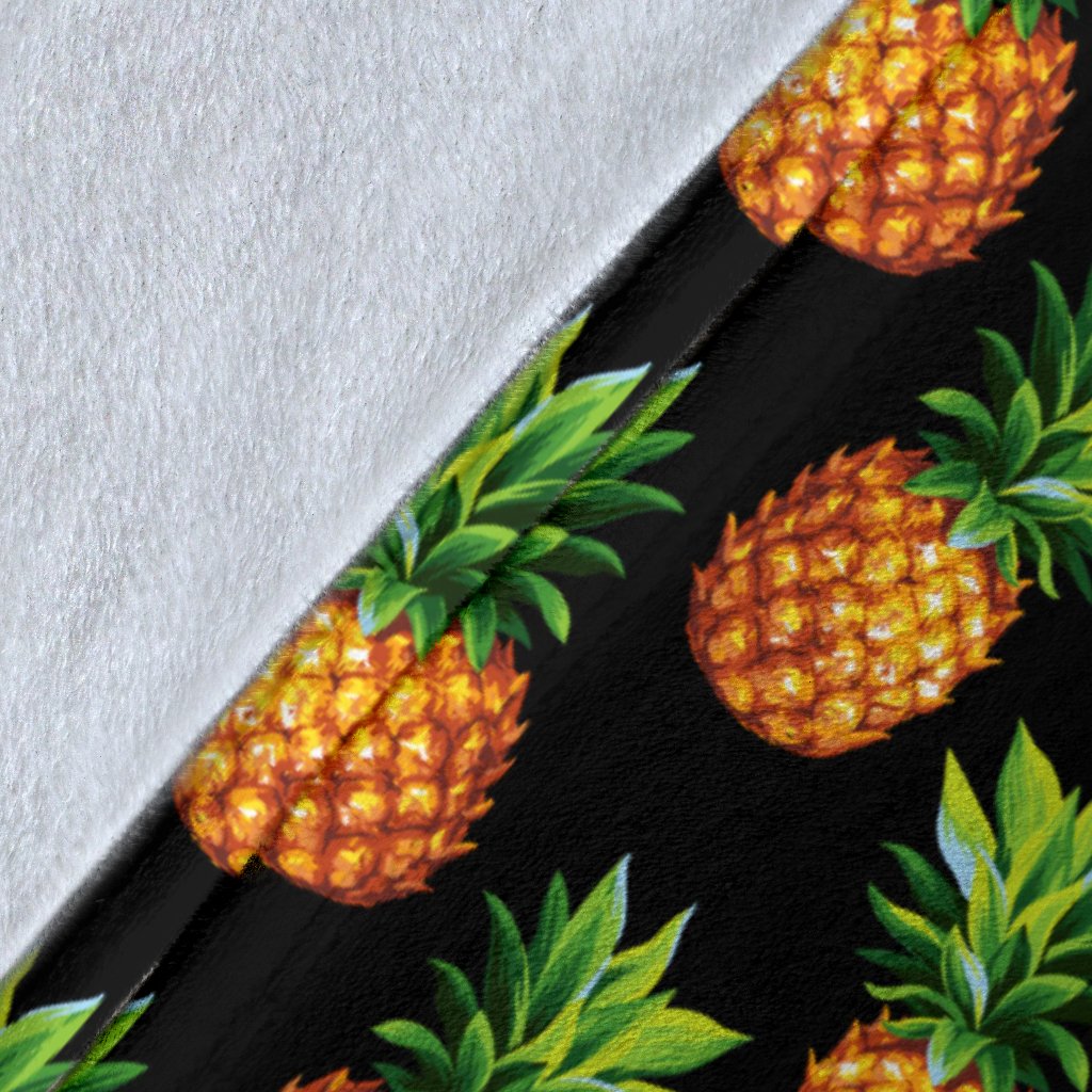 Pineapple Cute Print Design Pattern Fleece Blanket