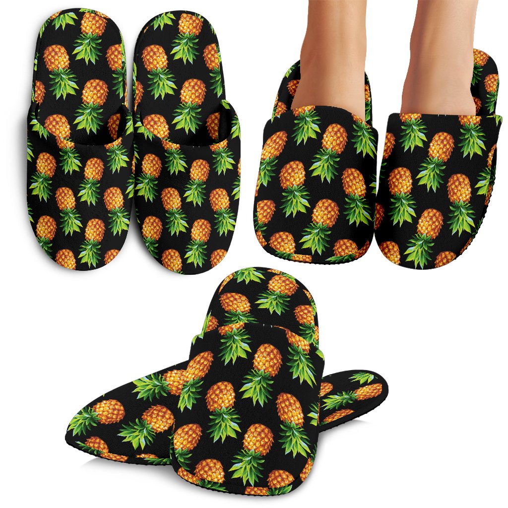 Pineapple Cute Print Design Pattern House Slippers