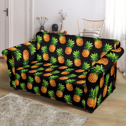 Pineapple Cute Print Design Pattern Loveseat Slipcover-JTAMIGO.COM