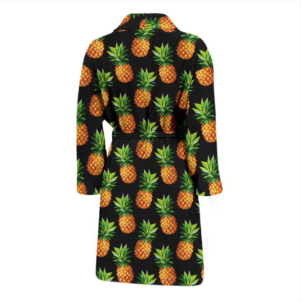 Pineapple Cute Print Design Pattern Men Bath Robe-JTAMIGO.COM