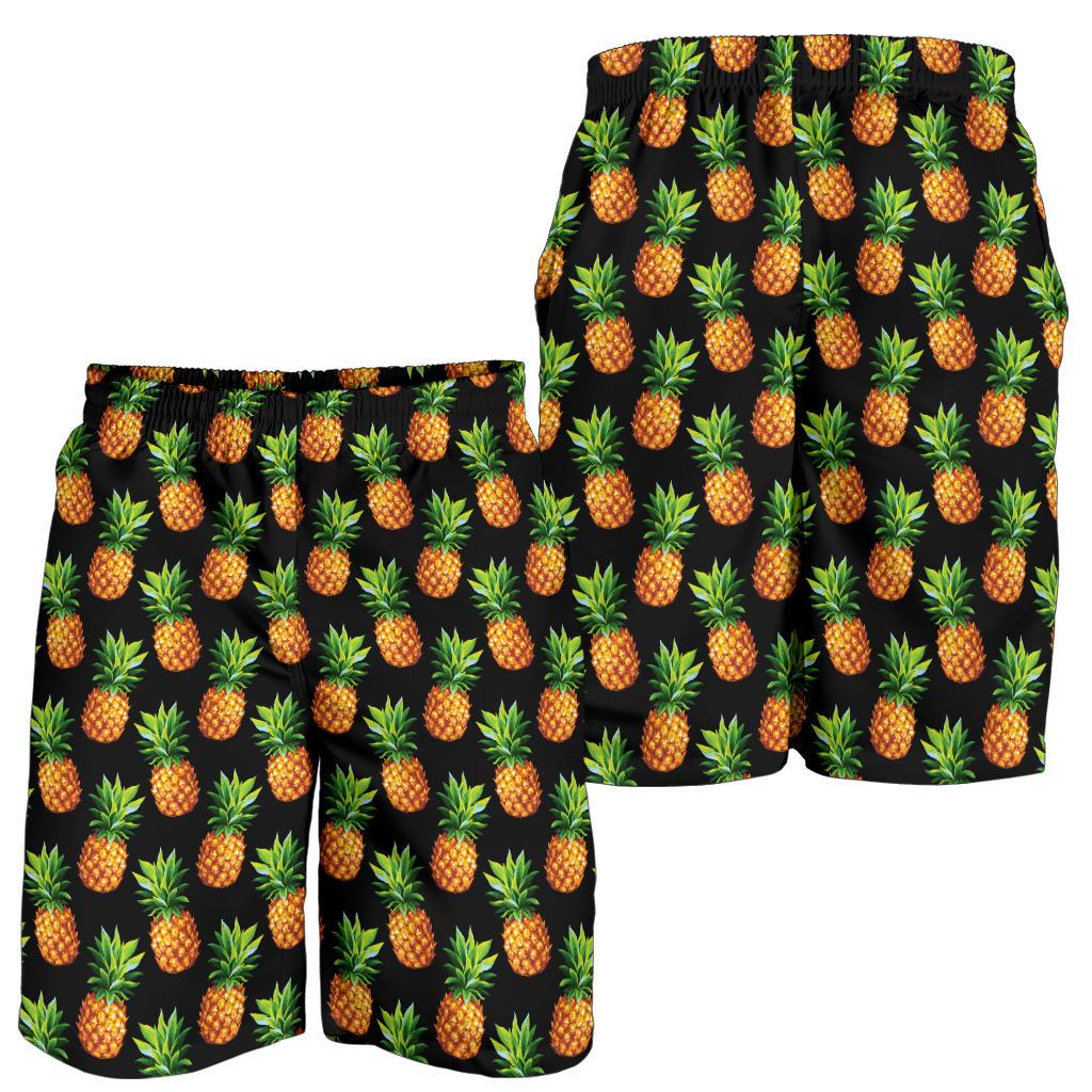 Pineapple Cute Print Design Pattern Mens Shorts-JTAMIGO.COM