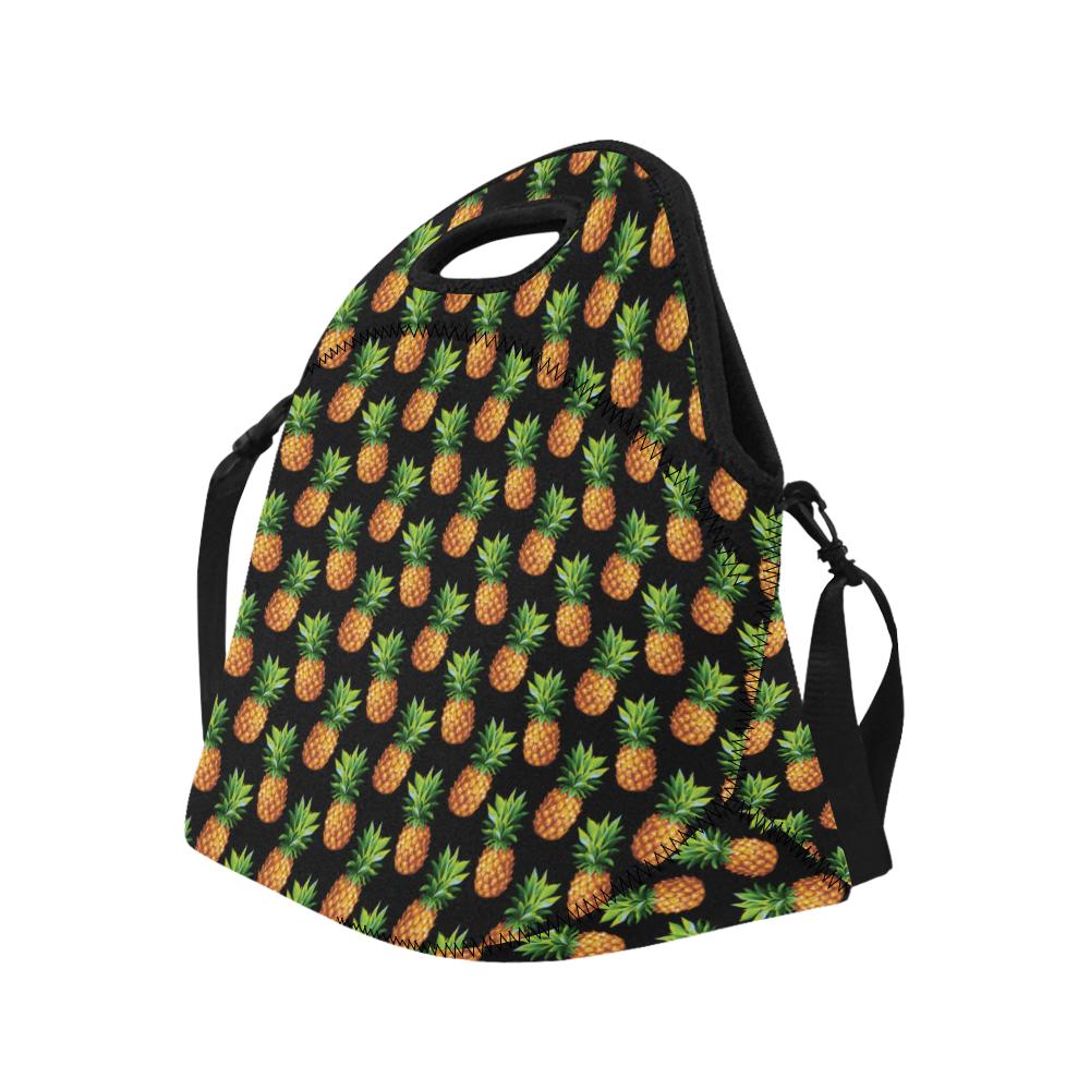 Pineapple Cute Print Design Pattern Neoprene Lunch Bag (Model 1669)(Large)-JTAMIGO.COM