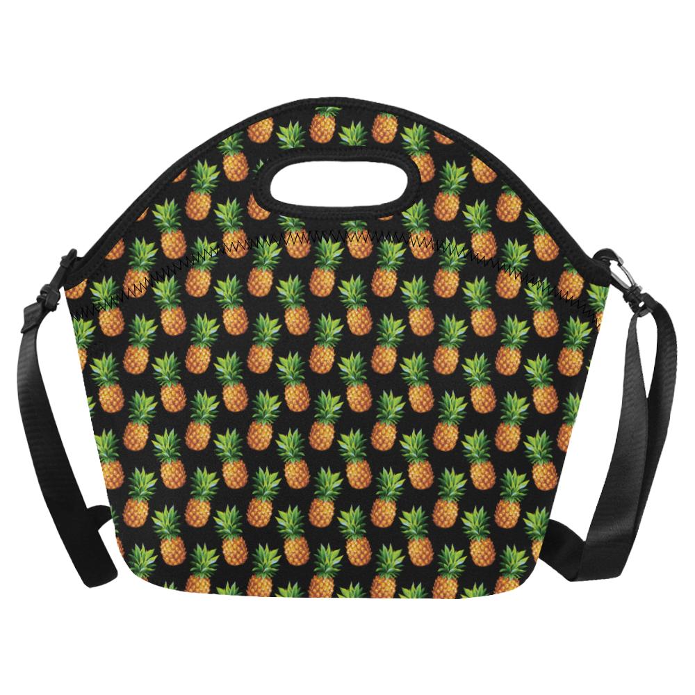 Pineapple Cute Print Design Pattern Neoprene Lunch Bag (Model 1669)(Large)-JTAMIGO.COM