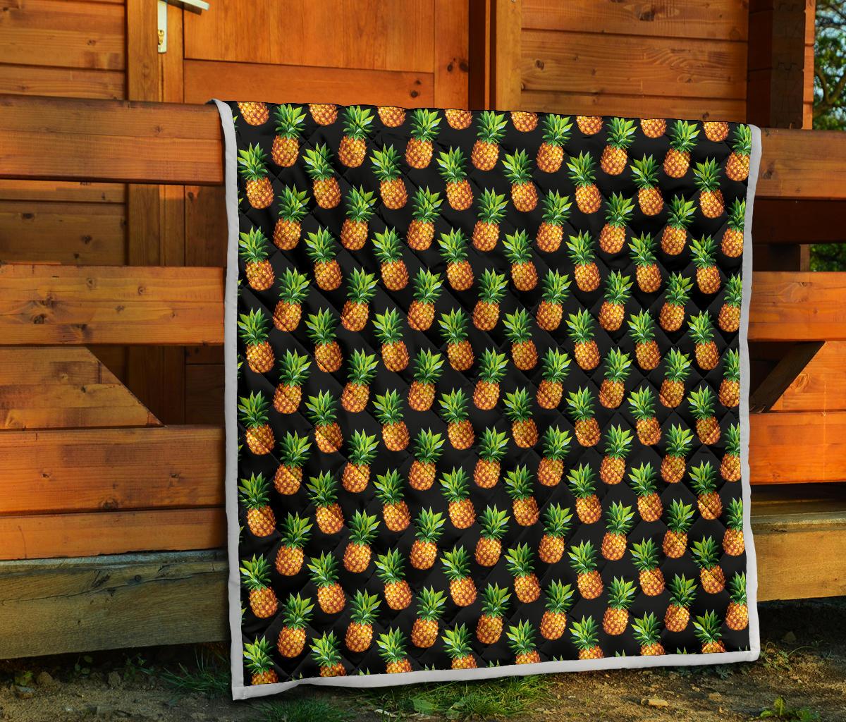 Pineapple Cute Print Design Pattern Premium Quilt-JTAMIGO.COM