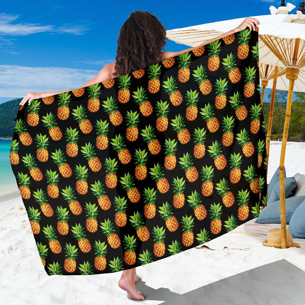 Pineapple Cute Print Design Pattern Sarong Pareo Wrap