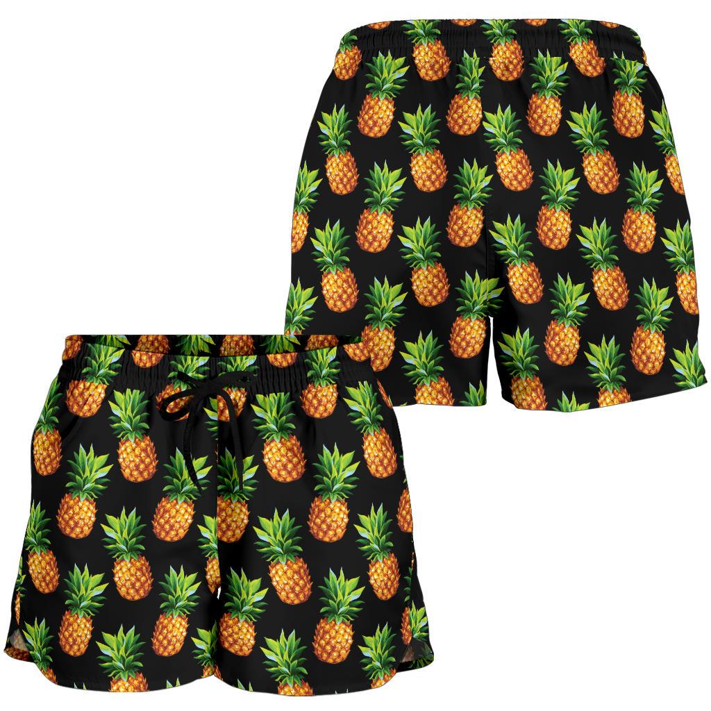 Pineapple Cute Print Design Pattern Women Shorts-JTAMIGO.COM