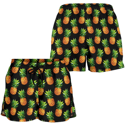 Pineapple Cute Print Design Pattern Women Shorts-JTAMIGO.COM
