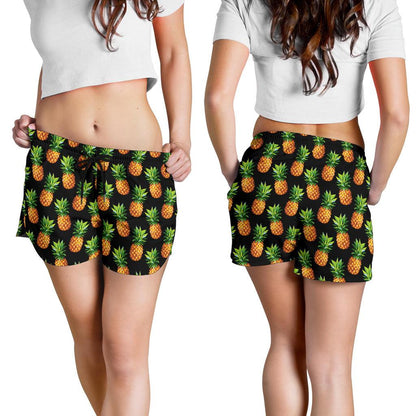 Pineapple Cute Print Design Pattern Women Shorts-JTAMIGO.COM