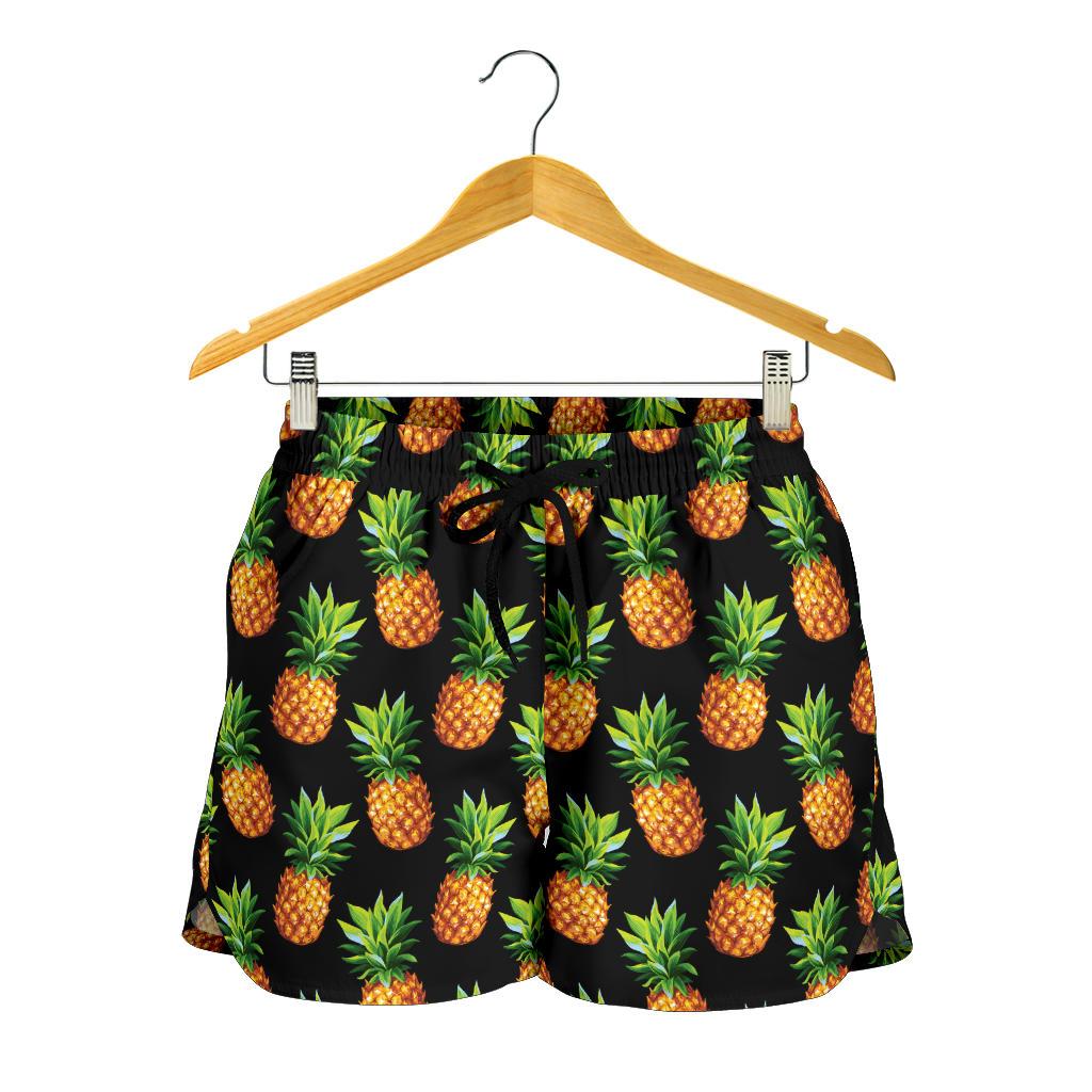 Pineapple Cute Print Design Pattern Women Shorts-JTAMIGO.COM