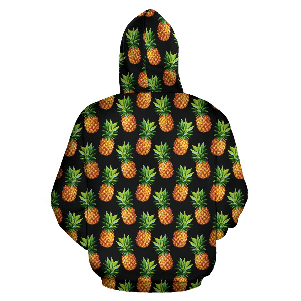 Pineapple Cute Print Design Pattern Zip Up Hoodie
