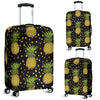 Pineapple Gold Dot Themed Print Luggage Cover Protector