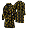 Pineapple Gold Tribal Style Print Men Bath Robe-JTAMIGO.COM