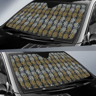 Pineapple Print Design Pattern Car Sun Shade For Windshield